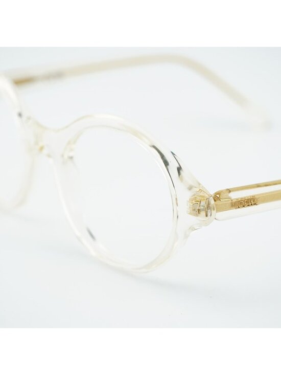 Loewe LW50098I 057 Eyeglasses Transparent Yellow 50mm Round Frame main image 7